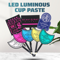Etiquetas LED Reutilizables Sincen para Botellas, para Uso Comercial en Bares y Discotecas, Luz LED para Botellas