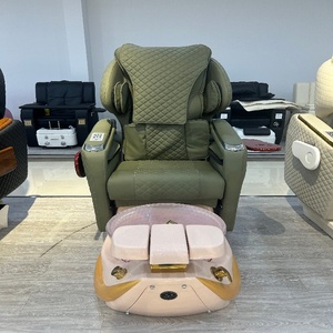 <span class=keywords><strong>Chaise</strong></span> de pédicure électrique de luxe, <span class=keywords><strong>chaise</strong></span> de spa pour les pieds en PU matelassé avec bassin transparent pour salon de manucure haut de gamme - Product Image 3