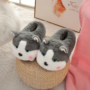 Pantoufles de maison en fourrure pour femme, pantoufles d'hiver à l'épreuve des animaux - Product Image 2