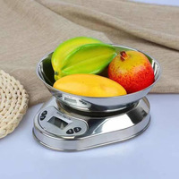 5Kg/1g cocina para hornear alimentos medición joyería portátil cocina de alta precisión balanza electrónica de cocina