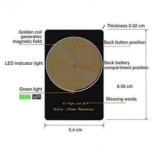 Disco de Energía Magnética, Mejora de la Aura, Tecnología Negra para Aumentar la Suerte, Versión con Campo Magnético de Atracción Noble - Product Image 4