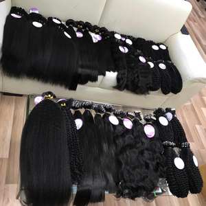 Cinta de cabello humano virgen Remy, extensiones de cabello humano sin procesar, cutícula alineada, 10a - Product Image 3