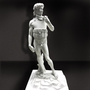Estatua de Resina y Yeso de David Venus para Enseñanza Artística - Figura Nórdica para Bocetos de Naturaleza Muerta - Product Image 1