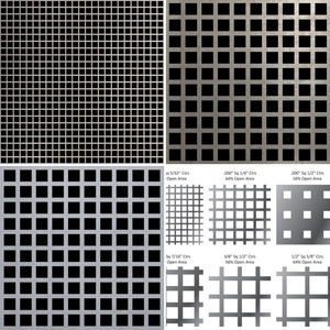 Fabricante de Metales Perforados en Lámina, Perforaciones Cuadradas, Bajo Precio para la Industria - Product Image 1