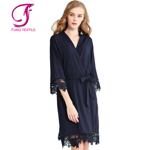 FUNG 3028 solido Rayon <span class=keywords><strong>sposa</strong></span> e damigella con rifiniture in pizzo - Product Image 5