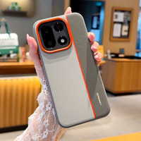 Nouvelle coque de téléphone portable antichoc en similicuir rigide avec anneau métallique de protection d'appareil photo et charge sans fil pour OnePlus 15 13 15T 13T 13s