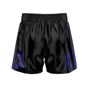 Para pantalones cortos de boxeo de inspiración retro transpirables elásticos totalmente personalizados para unisex - Product Image 2