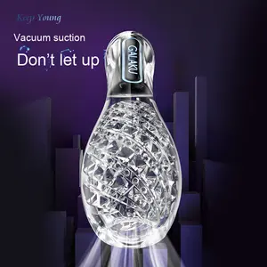 GALAKU Elektrisches Trainings gerät Penis <span class=keywords><strong>Shock</strong></span> Head Massager Vibrierendes männliches Mastur bator Sexspielzeug - Product Image 1