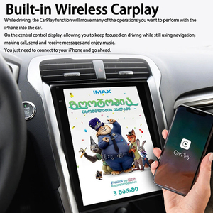 Reproductor Multimedia para Automóvil <span class=keywords><strong>con</strong></span> Pantalla Android Tesla de 12.1 Pulgadas y 256 GB de ROM, <span class=keywords><strong>Radio</strong></span>, Reproductor de Video, Unidad Principal Estéreo <span class=keywords><strong>con</strong></span> GPS 2DIN para Ford Mondeo 2016 Fusion - Product Image 2