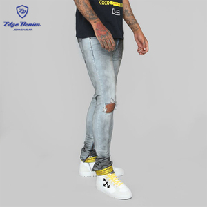 personalizar carta tipo <span class=keywords><strong>de</strong></span> patrón <span class=keywords><strong>de</strong></span> los hombres nuevos pantalones vaqueros <span class=keywords><strong>de</strong></span> denim hombres pantalones vaqueros - Product Image 4