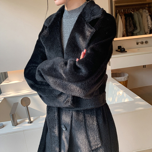 Cappotto Lungo Invernale di Lana da Donna, Blazer Doppio Petto Traspirante, Ecologico di Alta Qualità - Product Image 3