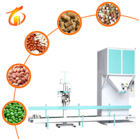 Máquina Automática de Envasado Cuantitativo de Pellets de Boca Abierta de 25 kg, Máquina de Envasado de Alimentos para Gatos, Perros, Cacahuetes y Arroz