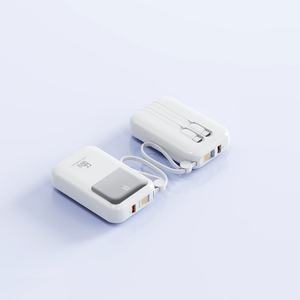 Chargeurs portables 10000mAh 22.5W à charge rapide avec affichage numérique et câbles pour smartphones - Product Image 5