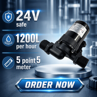 Pompe à eau multi-étages sans balais DL-DC 24V 750 30W OEM, basse pression 0,67 CV, en acier inoxydable, filetage quart, pour chauffage