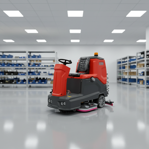 Fast Delivery Ride-on Double-brush Scrubber <b>Machine</b> High Quality <b>Floor</b> Cleaner Automatic Pump Restaurant Hotels - Product Image 1
