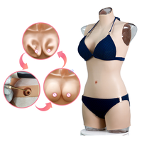 Combinaisons de seins gonflables en silicone pour femmes, combinaison de faux vagin, seins réglables, bonnet C/D/E, taille Mtf Crossdressing, ensemble de bricolage
