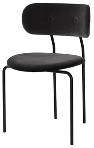 Venta al por mayor de comedor moderno diseñador danés tapizado Hotel restaurante marco de Metal Coco Silla de comedor - Product Image 2