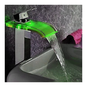 Chất Lượng Cao <span class=keywords><strong>Color</strong></span> <span class=keywords><strong>Changing</strong></span> Thác Glass Phòng Tắm <span class=keywords><strong>LED</strong></span> Vòi Nhà Cung Cấp Quảng Đông - Product Image 2