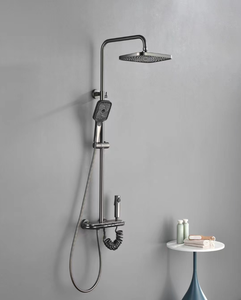 Ensemble de douche mural chaud/froid économique pour salle de bain, avec système de douche pluie et mitigeur encastré - Product Image 2