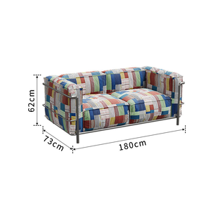 Poltrona <span class=keywords><strong>Cassina</strong></span> Longstar in Vendita, <span class=keywords><strong>Divano</strong></span> in Tessuto Patchwork Colorato, <span class=keywords><strong>Divano</strong></span> Comfort per Soggiorno - Product Image 6