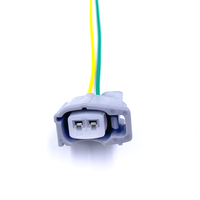 Arnés de cables de conector hembra EV6 de 2 pines para inyectores diésel bomba de combustible 6189-0611