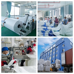 Nhà Máy Bán buôn 1ton container <span class=keywords><strong>1000kg</strong></span> Pallet mềm trắng PP dệt Jumbo túi thực phẩm cấp cầu tải trước túi lớn số lượng lớn - Product Image 5