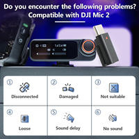 Adaptateur pour téléphone portable DJI Mic 2 (Type-C) pour DJI Mic Mini avec téléphone Android