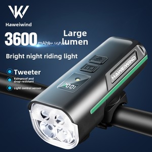 Faro Anteriore <span class=keywords><strong>LED</strong></span> per Bicicletta JF 3600 mAh, Lampada <span class=keywords><strong>Frontale</strong></span> a Batteria ad Alta Intensità per Pedalate Notturne in Città e su Strada - Product Image 5