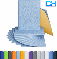 Panneau acoustique en polyester texturé 3D haute densité 12 mm, structure multicouche NRC 0,9, écologique, Chiheng, pour studio d'enregistrement