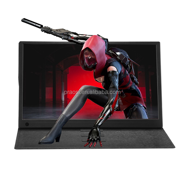 2025 New Arrival 15.6 Inch Portable Monitor Type-C Touchscreen 4K Gaming Battery Wireless Airplay WiFi Video Playback Clock MP3