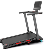Tapis roulant électrique pliable avec écran LED, inclinaison automatique à 20 %, capacité de charge de 400 lb, moteur 1.0, portable, pour usage domestique