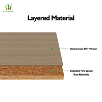 Panneau de particules 1220*2440*9/12/15/16/18/25mm sans formaldéhyde, panneau OSB pour murs intérieurs, imperméable, résistant à l'humidité
