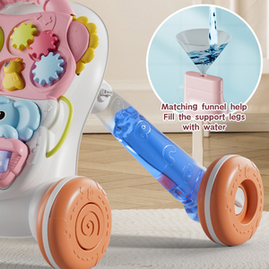 3 trong 1 bé đẩy dọc theo Walker trẻ em hoạt động Bảng con lăn đi bộ âm nhạc đa chức năng phát triển bé đẩy Walker đồ chơi - Product Image 3