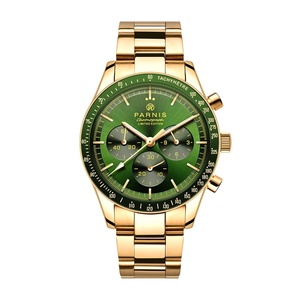 Nuevo Reloj <span class=keywords><strong>Parnis</strong></span> de 40 mm con Cronógrafo de Cuarzo Verde para Hombre, Resistente al Agua, Deportivo, de Lujo, para Regalo - Product Image 1
