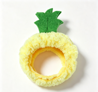 Chapeau en peluche douce pour animaux de compagnie, motif ananas, coiffe élastique mignonne pour chat, accessoire amusant pour chaton pour les fêtes, le cosplay et la photographie