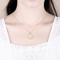 Collier pendentif tendance pour femmes 2022 en argent sterling plaqué or, horoscope, astrologie, 12 signes du zodiaque, chaîne à maillons, fête