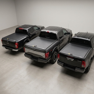 Nueva Cubierta Retráctil para Camioneta 2026 de Aleación de Aluminio y Caucho EPDM con LED Integrado, Compatible con Navara NP300/Frontier/Ford F150/Ranger - Product Image 1