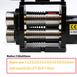Tasanol TS-R6F 130x65mm Vollflache Manuelle Stahl-Walzmaschine Schmuckherstellungswerkzeug Metall-Handwalzwerk - Product Image 5