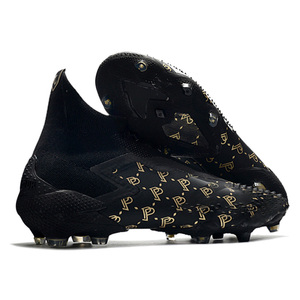 Chaussures de football respirantes avec logo personnalisé, crampons toutes saisons, <span class=keywords><strong>tacos</strong></span> de futbol homme FG, nouveau style, chaussures d'entraînement de futsal avec doublure en mesh - Product Image 5