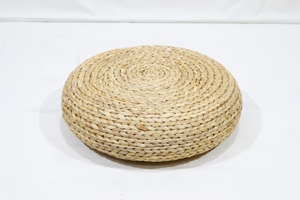 Eco-Friendly Round Water Hyacinth <b>Stool</b> Ottoman for Bed Room or Living Room Floor Chair - Product Image 3