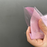 Sac transparent en OPP personnalisable, résistant à l'humidité, poche plate sans ruban adhésif pour l'emballage en supermarché, les factures, les livres de comptes