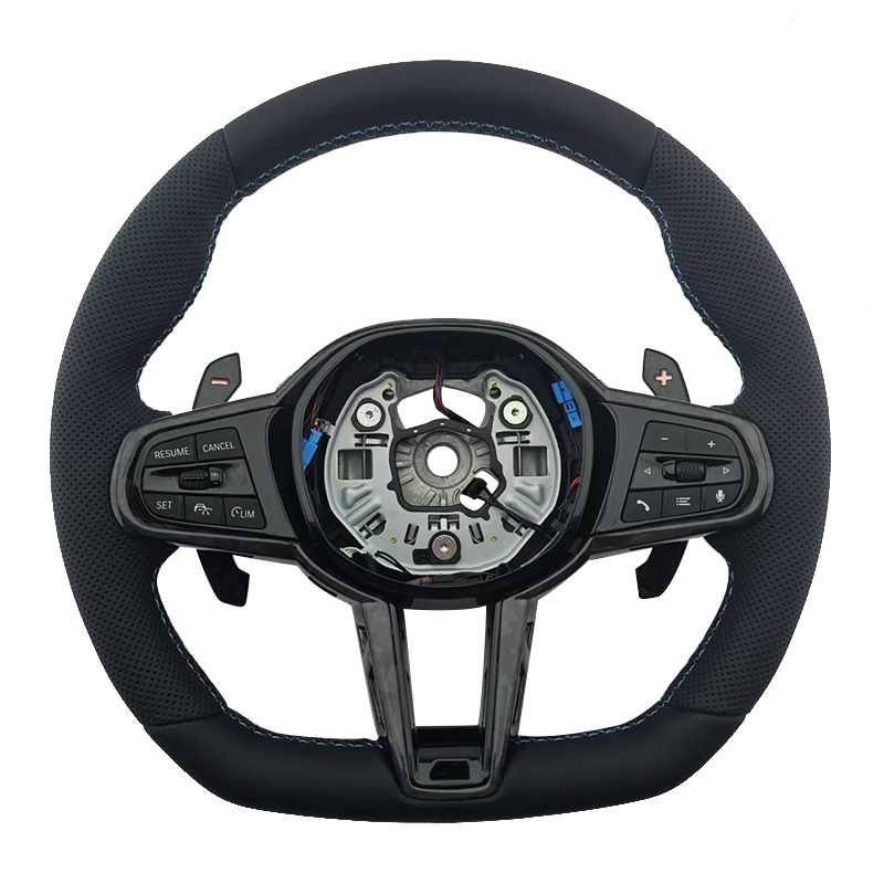 คาร์บอนไฟเบอร์ + หนังเจาะรู + แถบด้านบนสีแดง + เย็บด้ายสีแดง