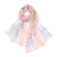 Élégante Écharpe en Georgette à Imprimé Léopard pour Femme, Longue Écharpe Classique, Châle Extérieur Respirant pour Toutes les Saisons et Usage Quotidien