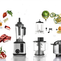 Robot culinaire électrique portable avec commandes tactiles, vitesse variable, pour la préparation de smoothies à domicile