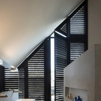 Australie forme spéciale persienne Triangle traditionnel tige inclinable fenêtre obturateur arc décoratif volets en bois
