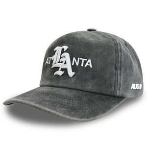 Gorra de Béisbol Vintage de Algodón Lavado con Logotipo Personalizado, MOQ Bajo, OEM ODM, Bordado Plano 3D, Corona Suave, Color Carbón - Product Image 4