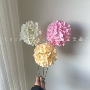 Junheyuan <b>Artificial</b> <b>Hydrangea</b> Single Branch Silk Flower Decorations For Home And Mall Arrangement - Product Image 3