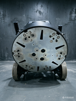 Meuleuse à béton industrielle manuelle portable, moteur 7,5 kW, largeur 450 mm, système de collecte des poussières intégré, meulage efficace