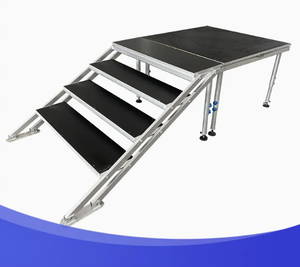 ESI Scène en aluminium à 4 pieds pour événements temporaires et pop-ups Scène en aluminium antidérapante à 4 pieds avec surface antidérapante - Product Image 5