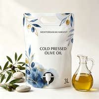 Pochettes Doypack en plastique personnalisées de qualité alimentaire 1L 2L 5L avec bec verseur et bouchon pour huile d'olive, sacs de recharge liquide OEM
